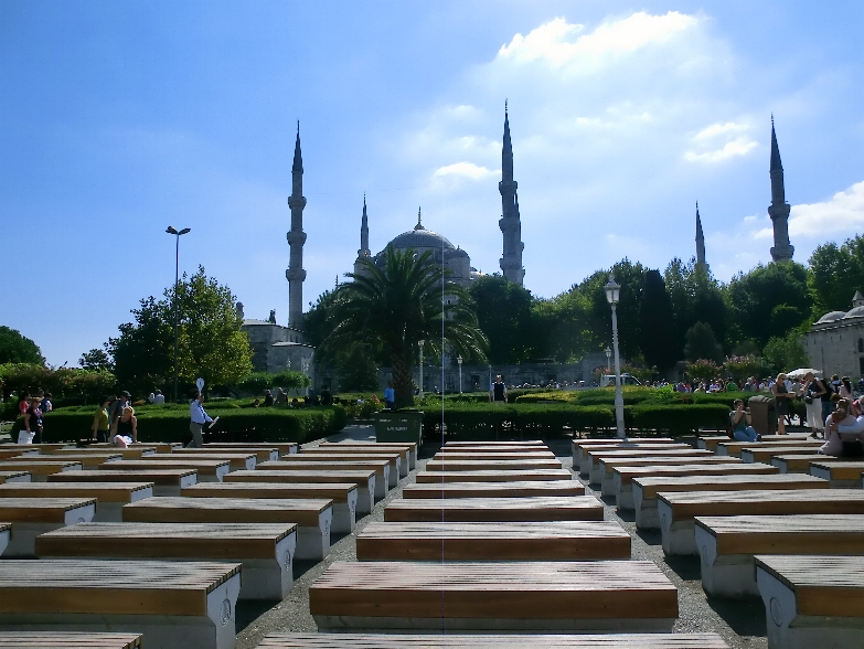 Blue Mosque midway from Hagia Sophia