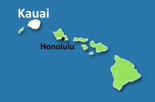 Kauai locator map