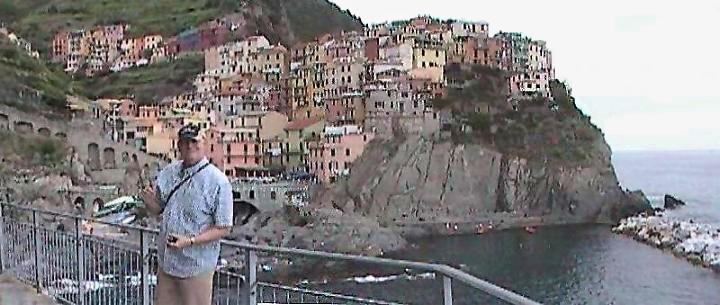 5Terre - Manarola with Bill at the overlook
