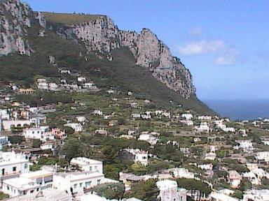 Capri Town View From Top Of Funicular 2